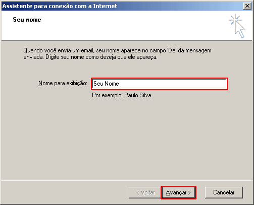 Configuração de e-mail em Outlook Express